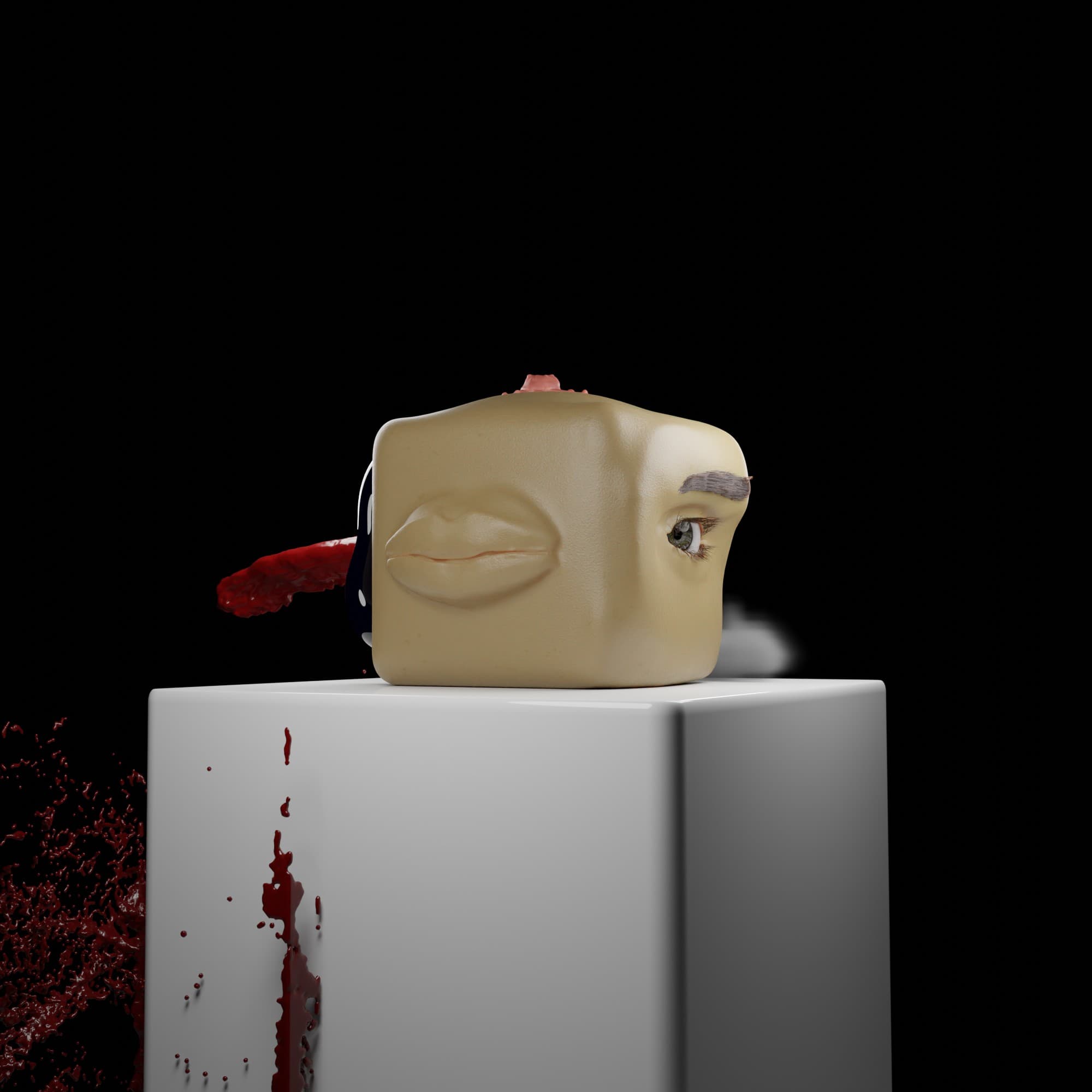 Rendering of human cube